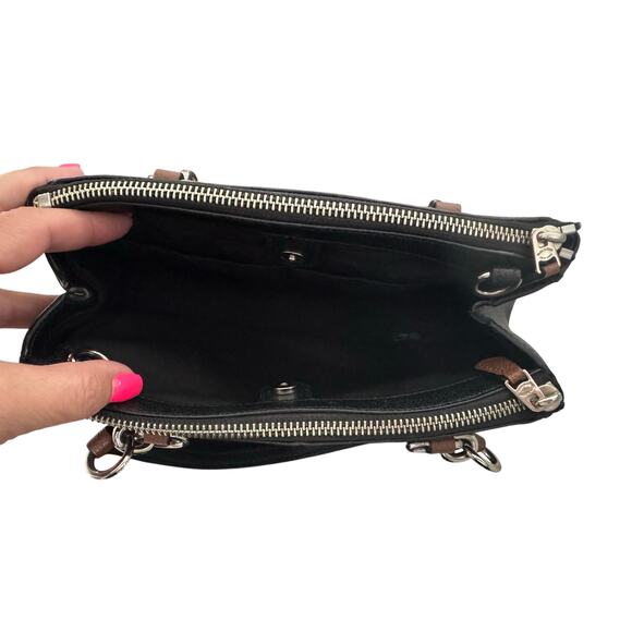 Coach Black Leather Mini Christie Carryall Crossbody Bag - Picture 5 of 11